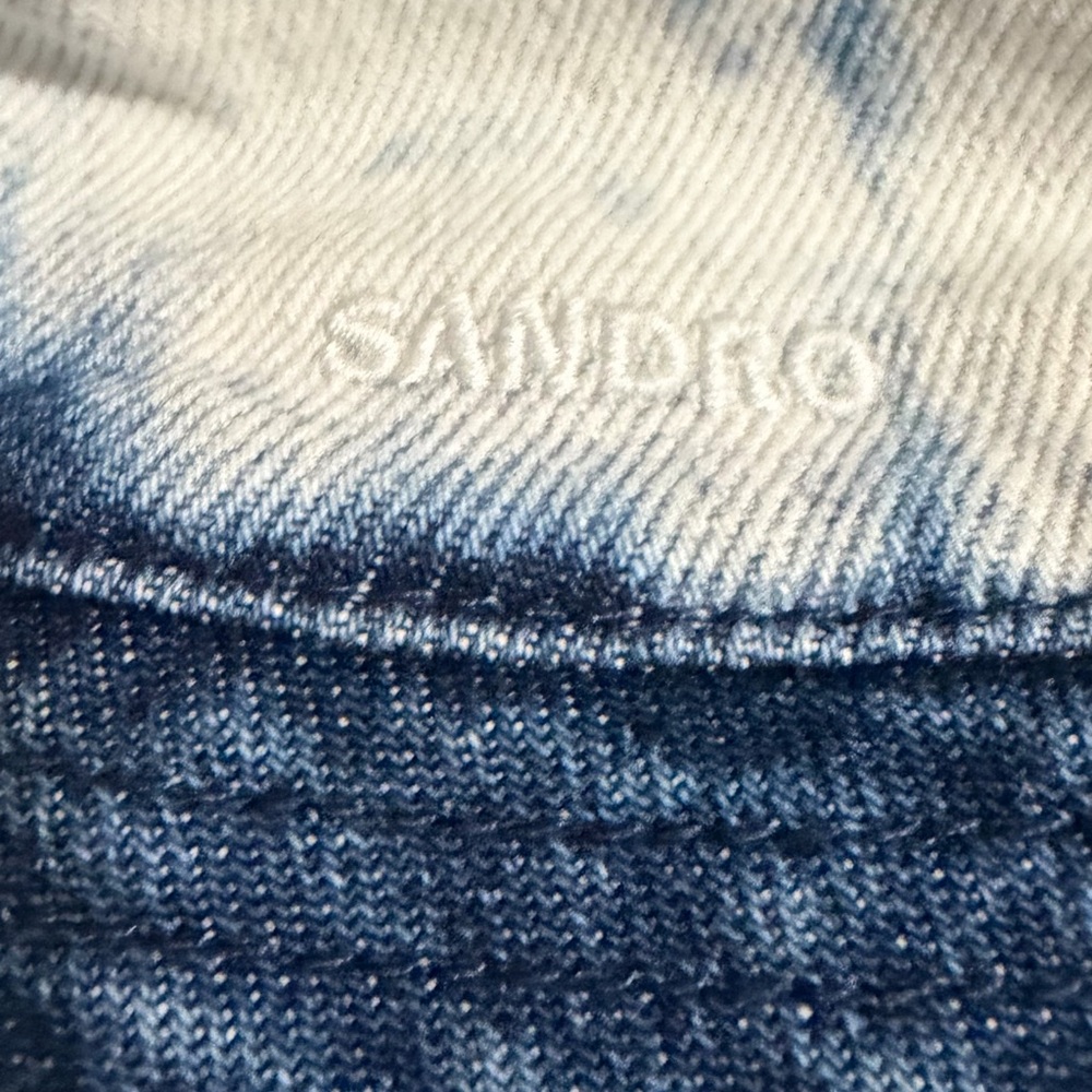 Sandro Unisex Tie-Dye Bucket Hat in Blue and White. NWT - Picture 3 of 5